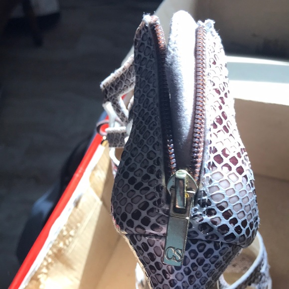 Christian Siriano Snake skin look sandals - Picture 8 of 9